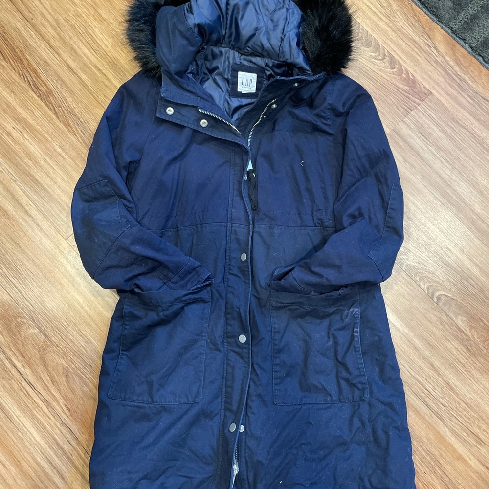 Navy Gap Maternity XS Parka